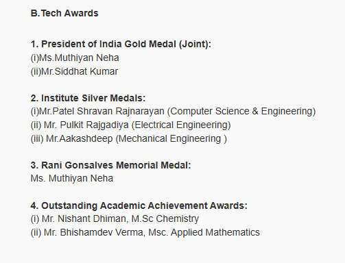 3rd Convocation Awards